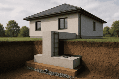 Заглубленная плита 8×12 м